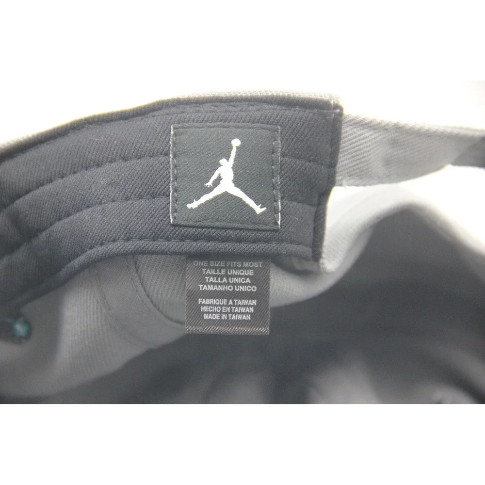 Jordan Brand Charlotte Hornets Adjustable Hat Gray Embroidered Logo Vintage 90's